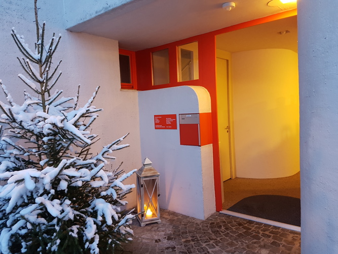 Pfarrhaus Eingang Winter